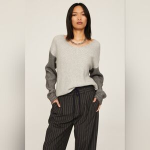 NAADAM Gray Fisherman Sweater